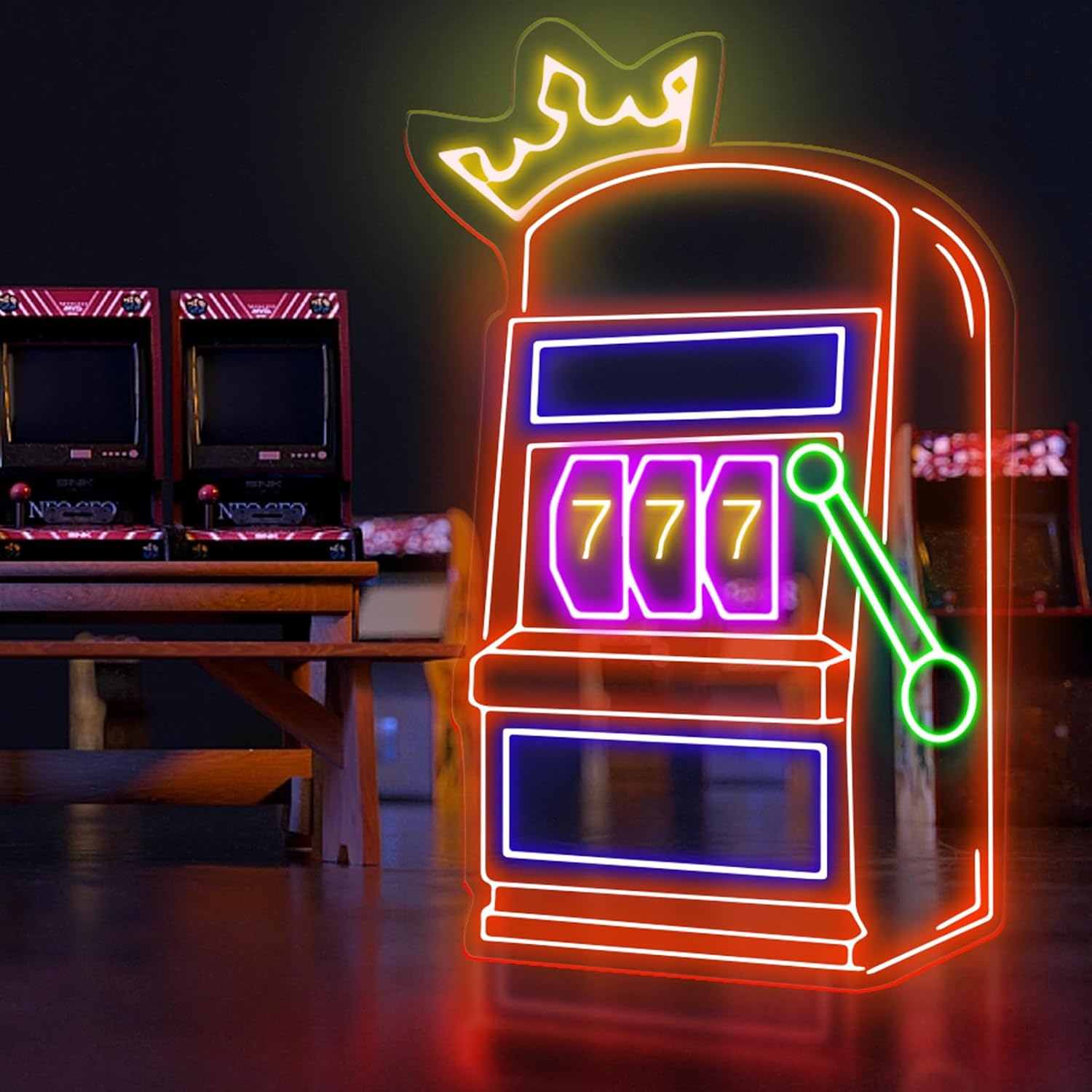 Outdoor Power For Wedding - Slot Machine Neon Sign Game Icons