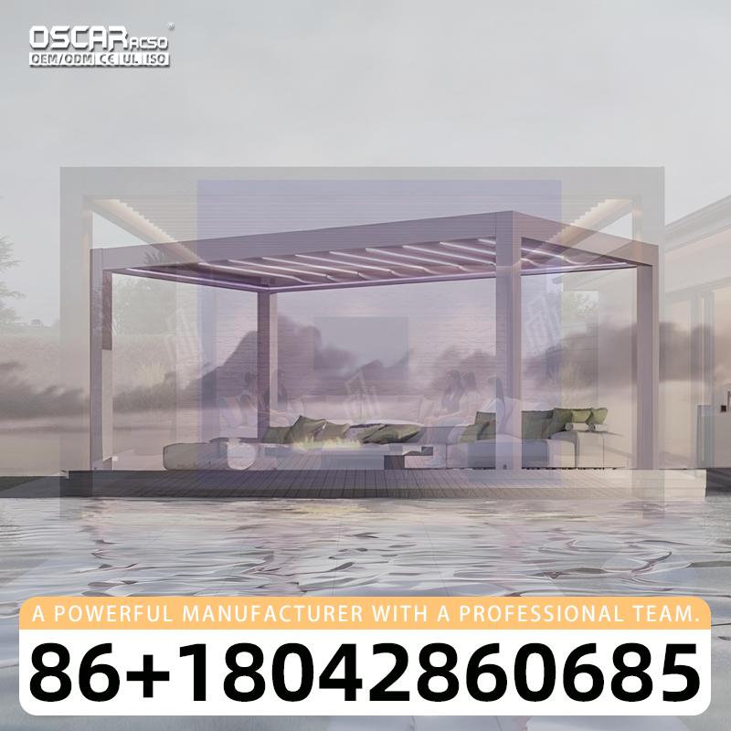 Outdoor Power For Gazebo - Spacious Motorized Aluminium Gazebo Bioclimatic Pergola