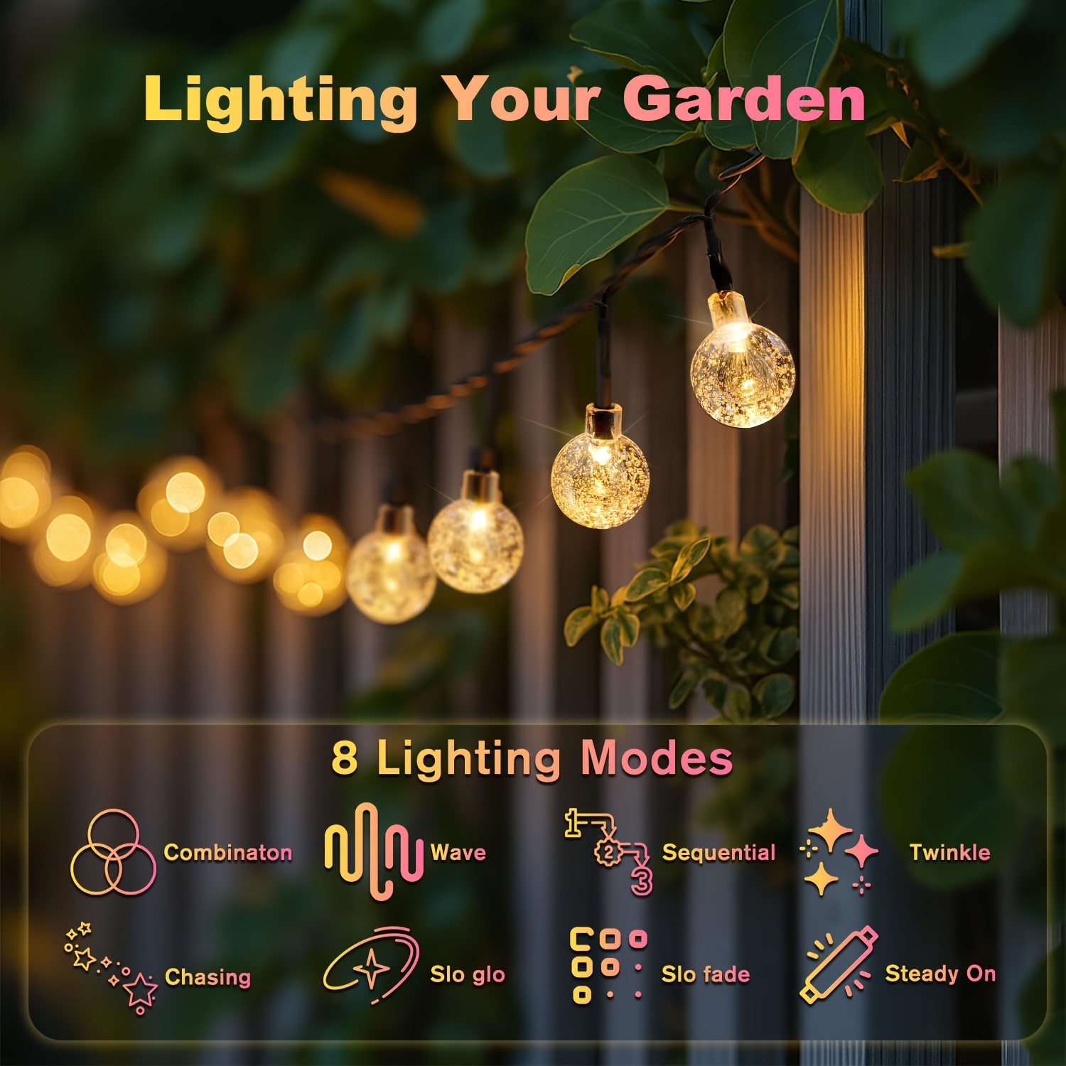 Solar String Lights Outdoor, S - огляд і ціна Outdoor Power For Wedding