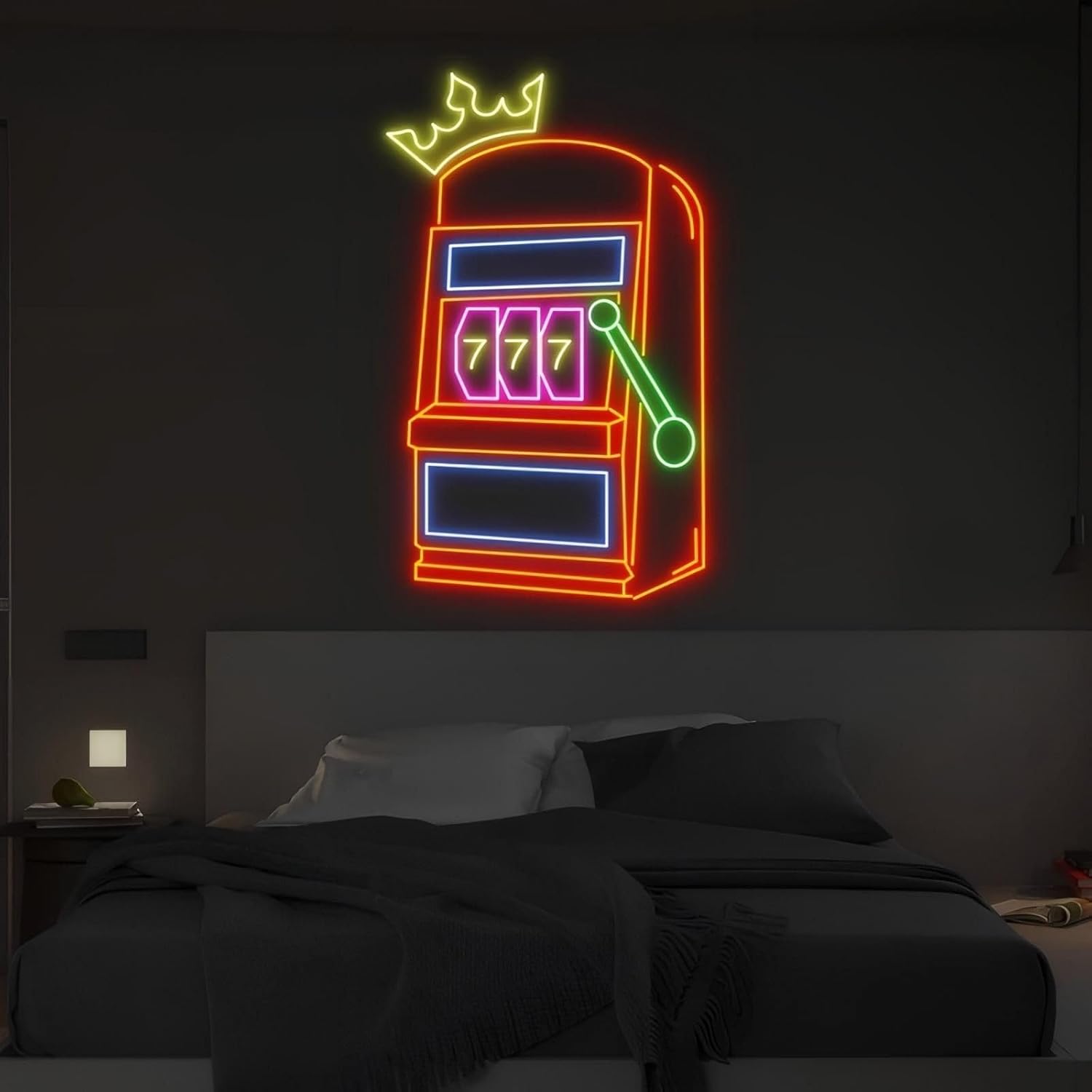 Slot Machine Neon Sign Game Ic - огляд і ціна Outdoor Power For Wedding