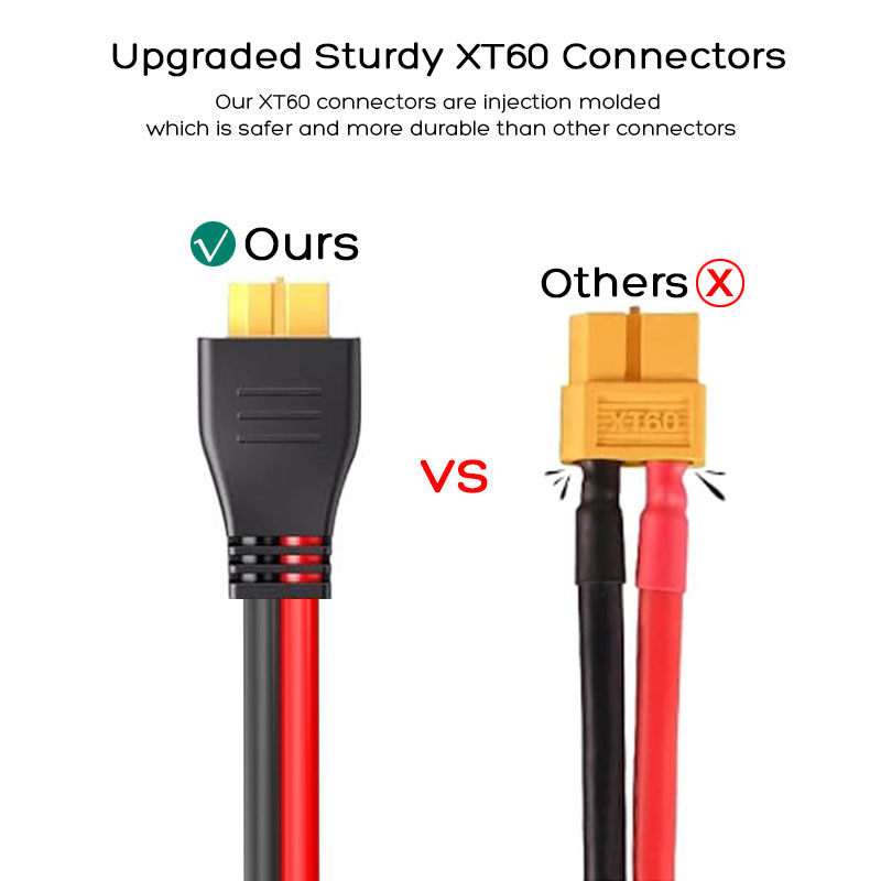 1.5m or 1m 14AWG Solar to XT60 - огляд і ціна Outdoor Power Station