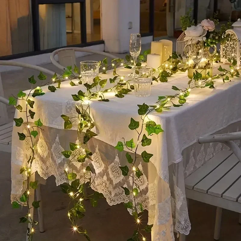 LED Green Rattan Leaf Fairy Li - огляд і ціна Outdoor Power For Wedding