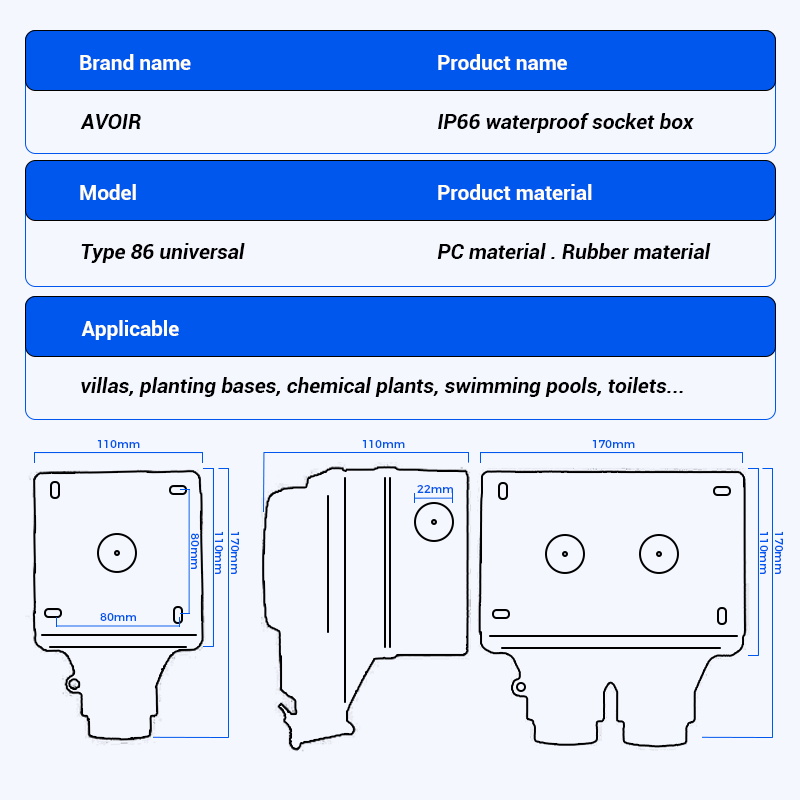Avoir IP66 Outdoor Waterproof  - огляд і ціна Outdoor Power Outlet With Remote Control
