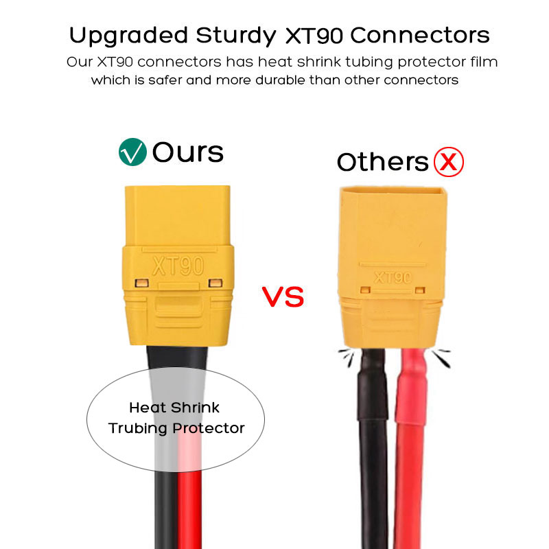 XT90 Male to XT90 Female Cable - огляд і ціна Outdoor Power Station