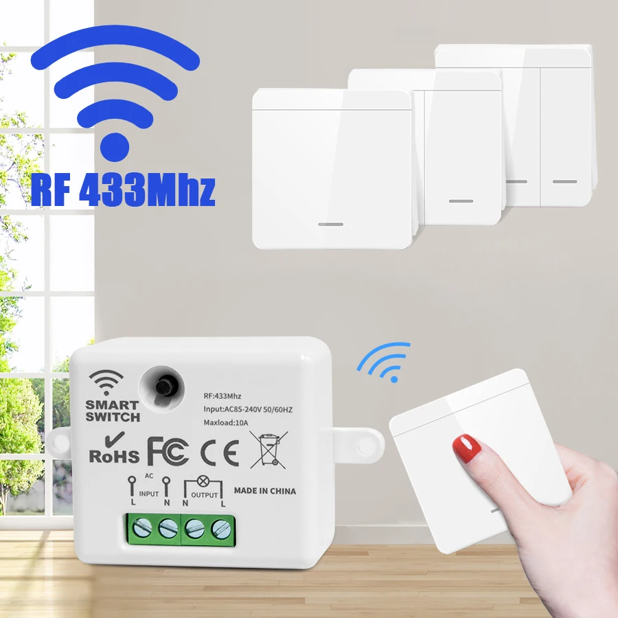 Wireless Wall Light Switch 433 - огляд і ціна Outdoor Power Outlet With Remote Control