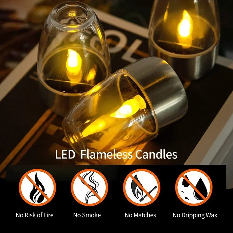 Solar Powered Flameless Candle - огляд і ціна Outdoor Power For Wedding