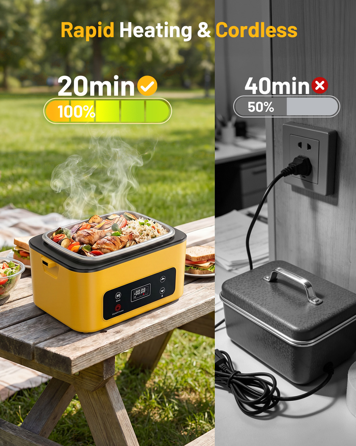 TaskStar Electric Lunch Box 1. - огляд і ціна Outdoor Power Pedestal