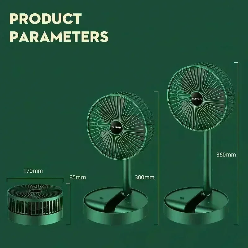 USB Foldable Electric Fan Cold - огляд і ціна Outdoor Power Pedestal