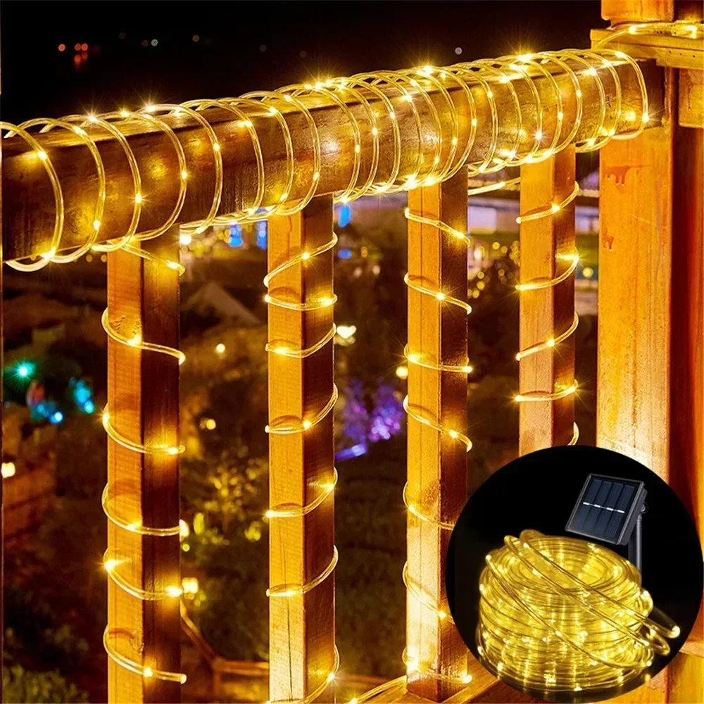 Solar Rope Lights 8 Modes Ligh - огляд і ціна Outdoor Power For Gazebo