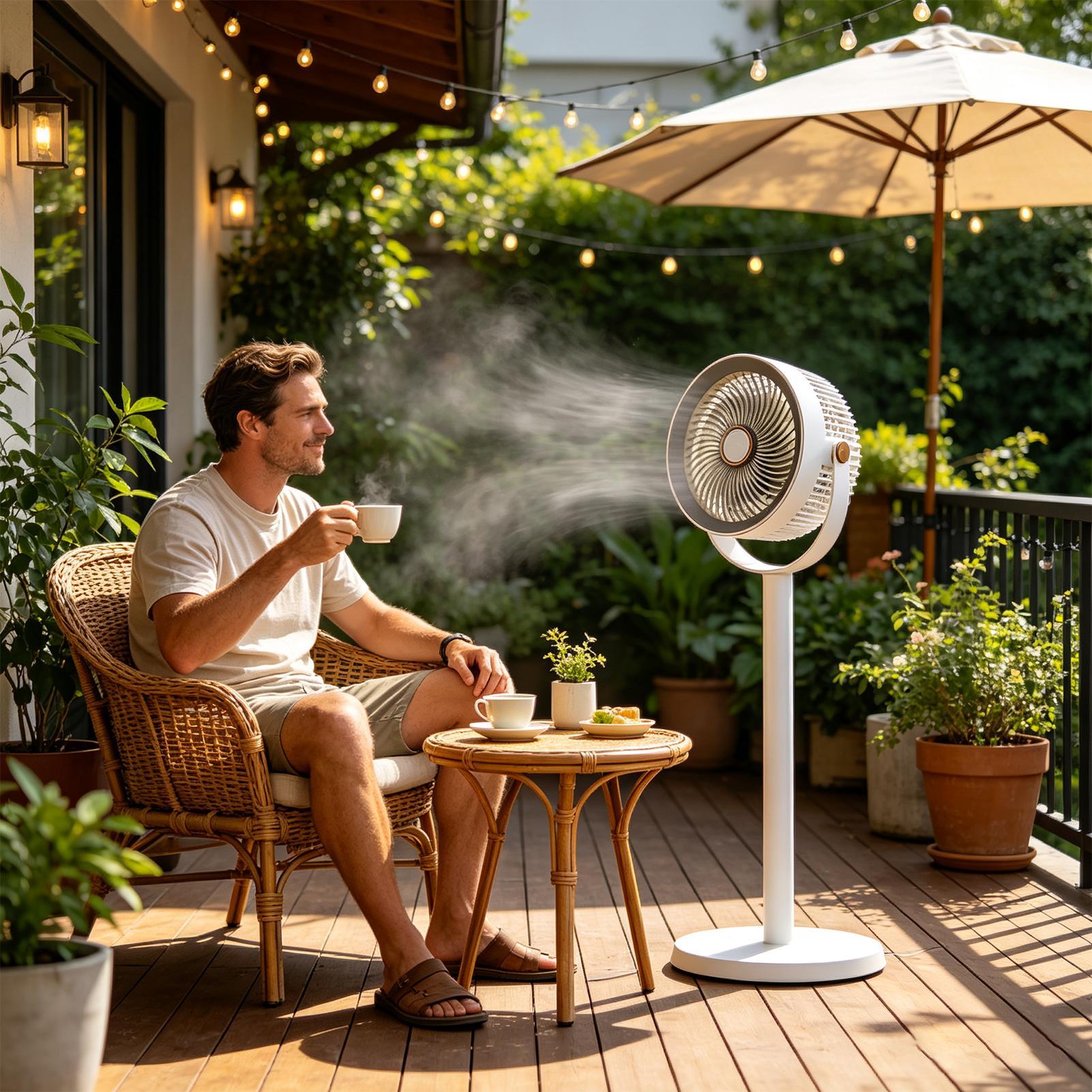 Standing Fan Rechargeable 5-Sp - огляд і ціна Outdoor Power Pedestal
