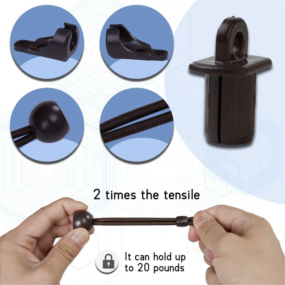Sun Shading Bungee Kit & End C - огляд і ціна Outdoor Power Blinds