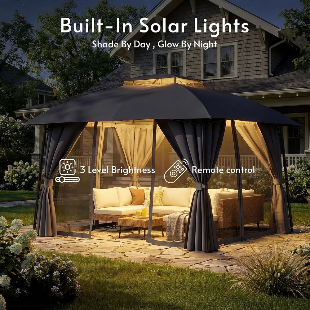 Outdoor Patio Gazebo 1012 with - огляд і ціна Outdoor Power For Gazebo