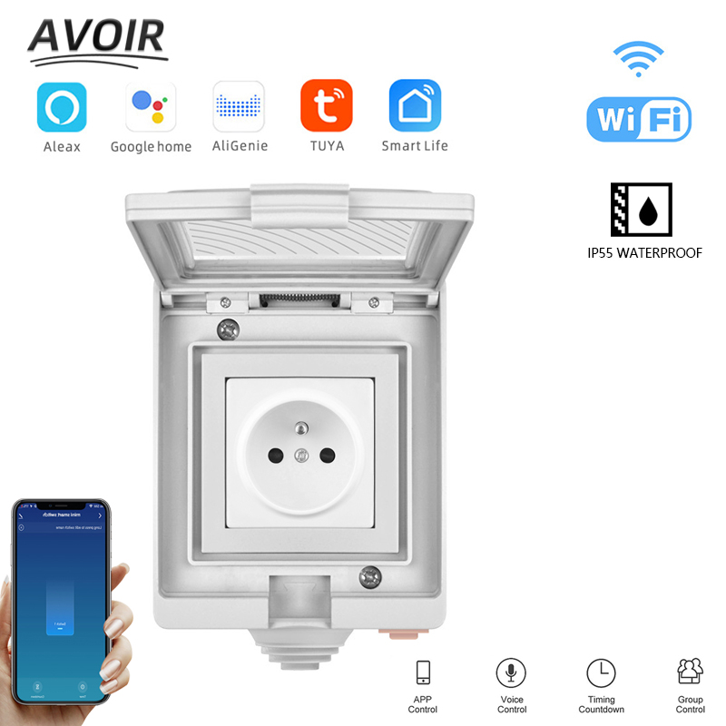 Avoir Tuya Smart Power Sockets - огляд і ціна Outdoor Power Outlet With Remote Control