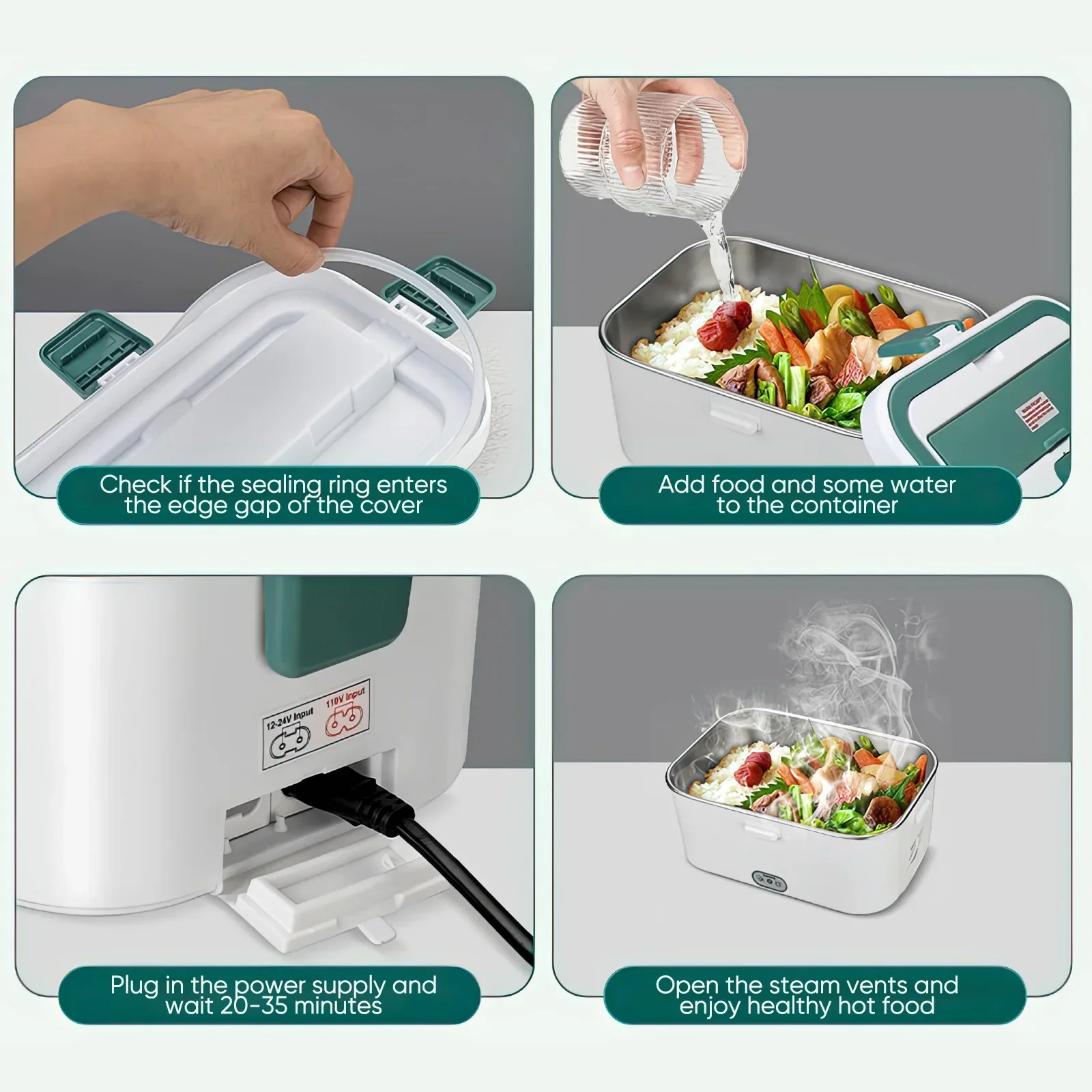 Electric Lunch Box Food Warmer - огляд і ціна Outdoor Power Pedestal