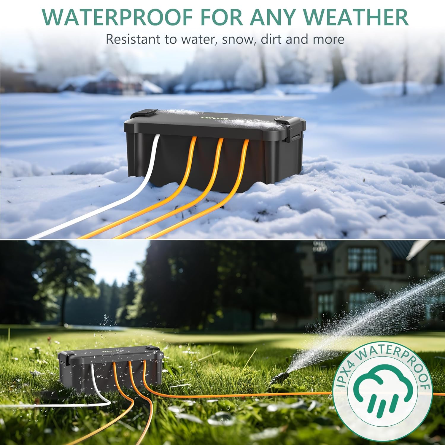 Diivoo Outdoor Waterproof Elec - огляд і ціна Outdoor Power Distribution Box