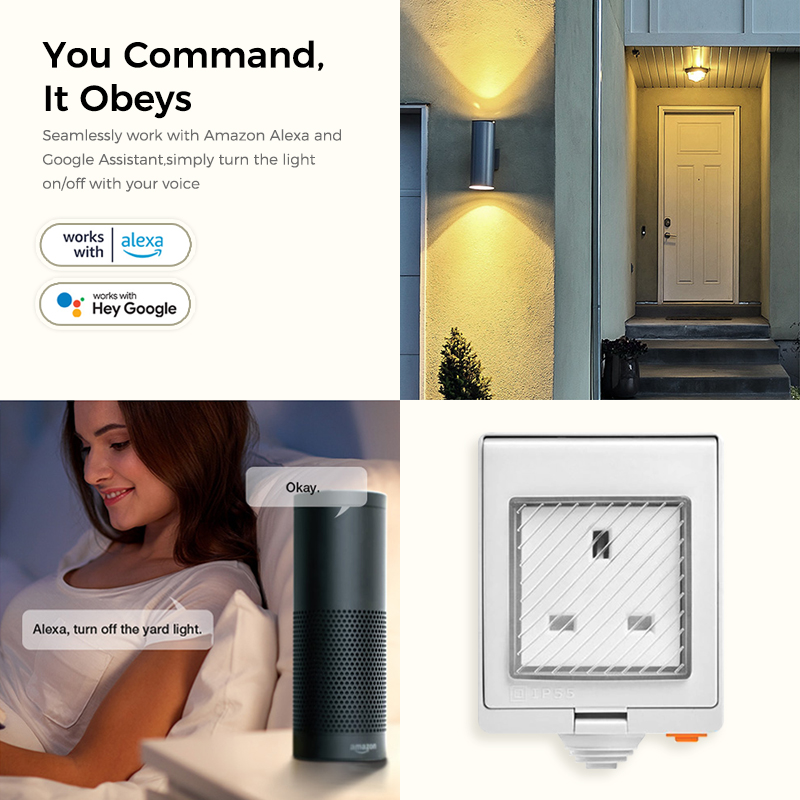 Avoir IP55 Tuya Wifi Smart Wat - огляд і ціна Outdoor Power Outlet With Remote Control