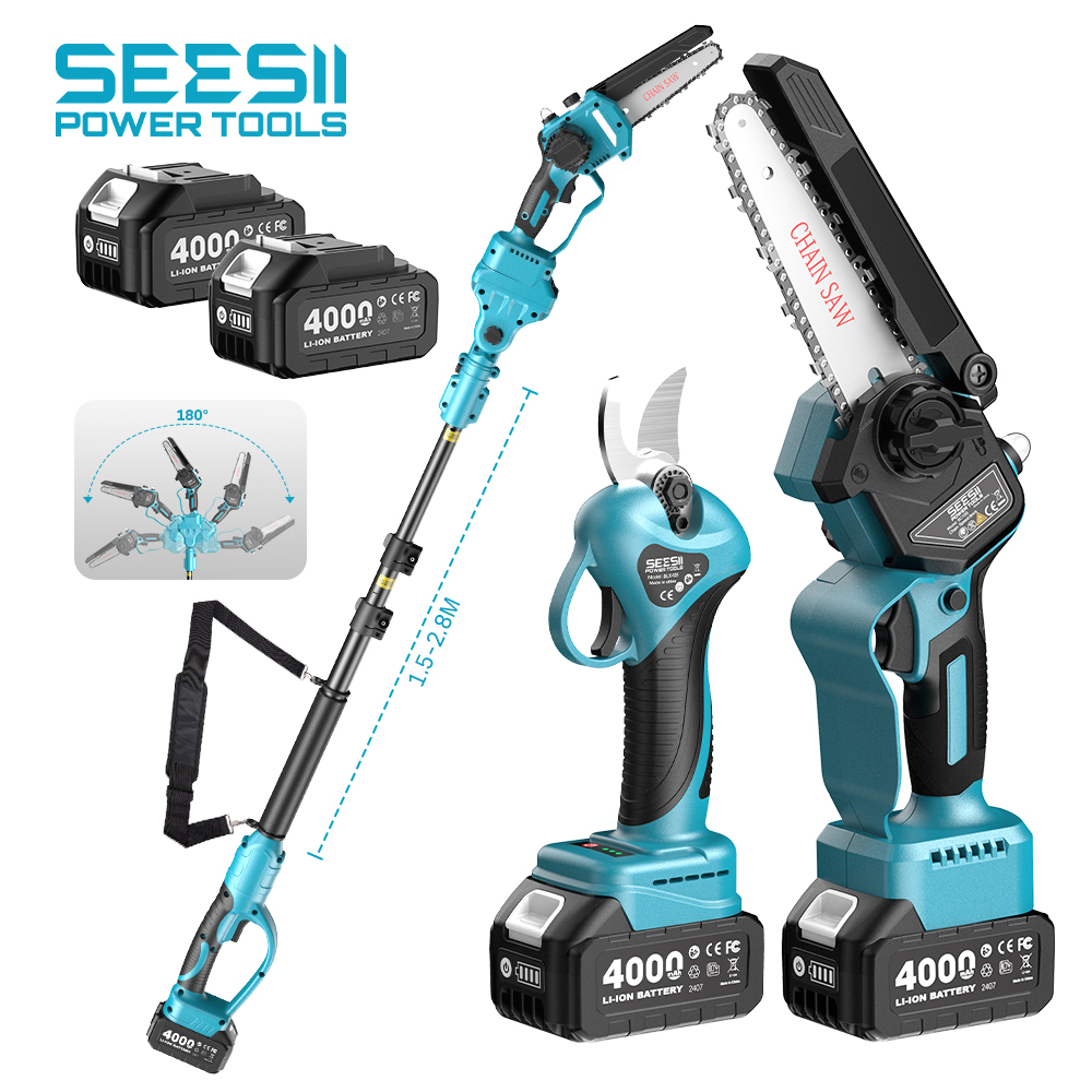 SEESII 3-in-1 Brushless Cordle - огляд і ціна Electric Chainsaw Battery