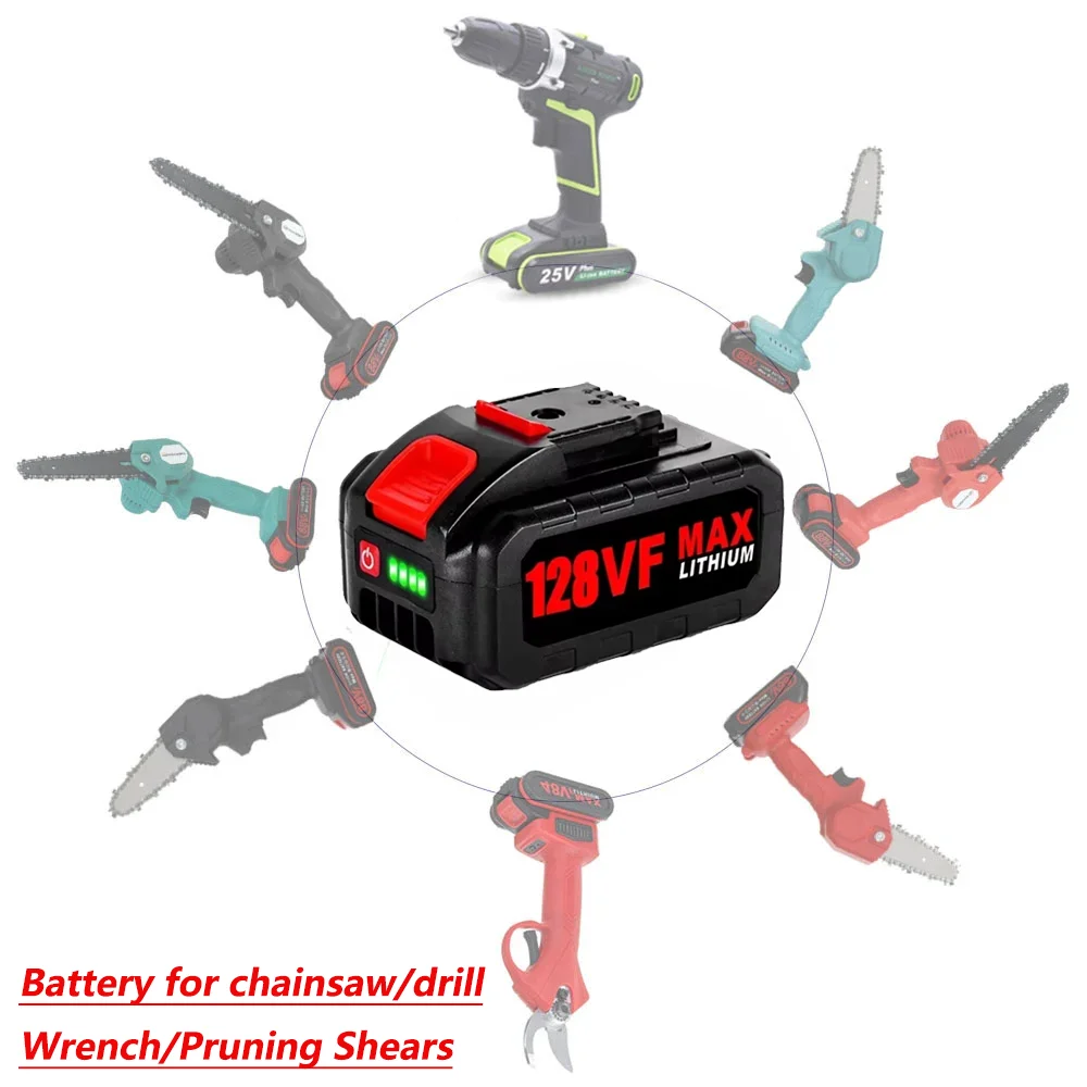 18V 21V 128VF 98VF Rechargeabl - огляд і ціна Electric Chainsaw Battery