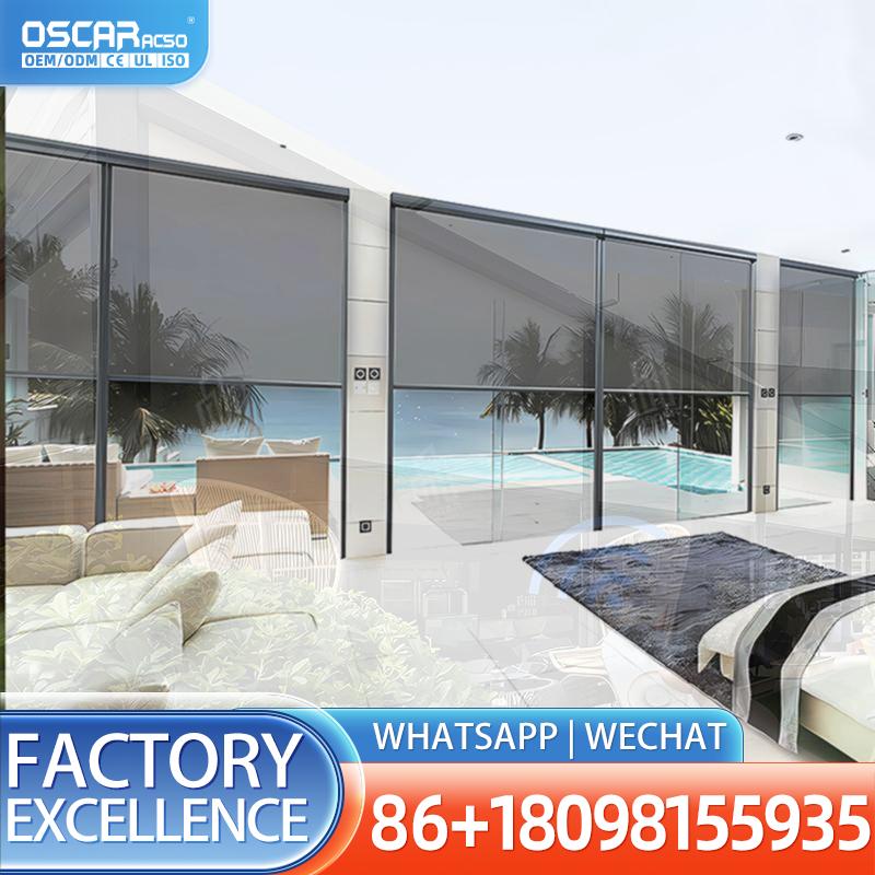Electric Vertical Roller Blind - огляд і ціна Outdoor Power Blinds