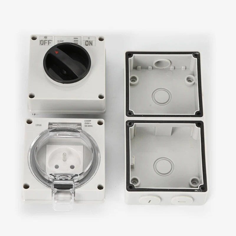 IP66 220V Waterproof Dust Proo - огляд і ціна Outdoor Power Inlet Box