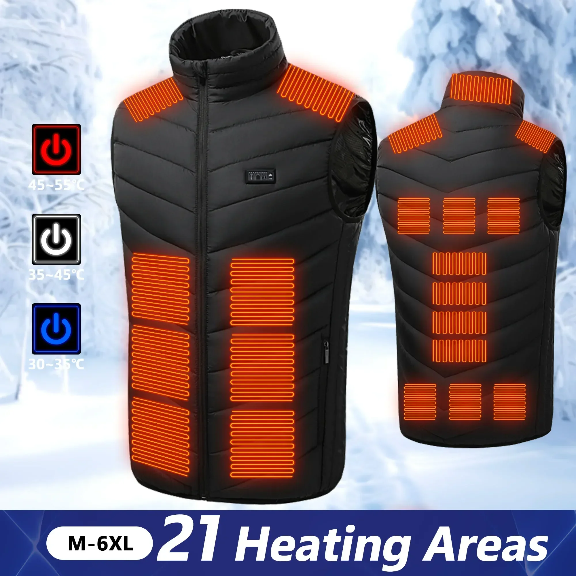 21 Heated Vest Electric Heated - огляд і ціна Outdoor Power Pedestal