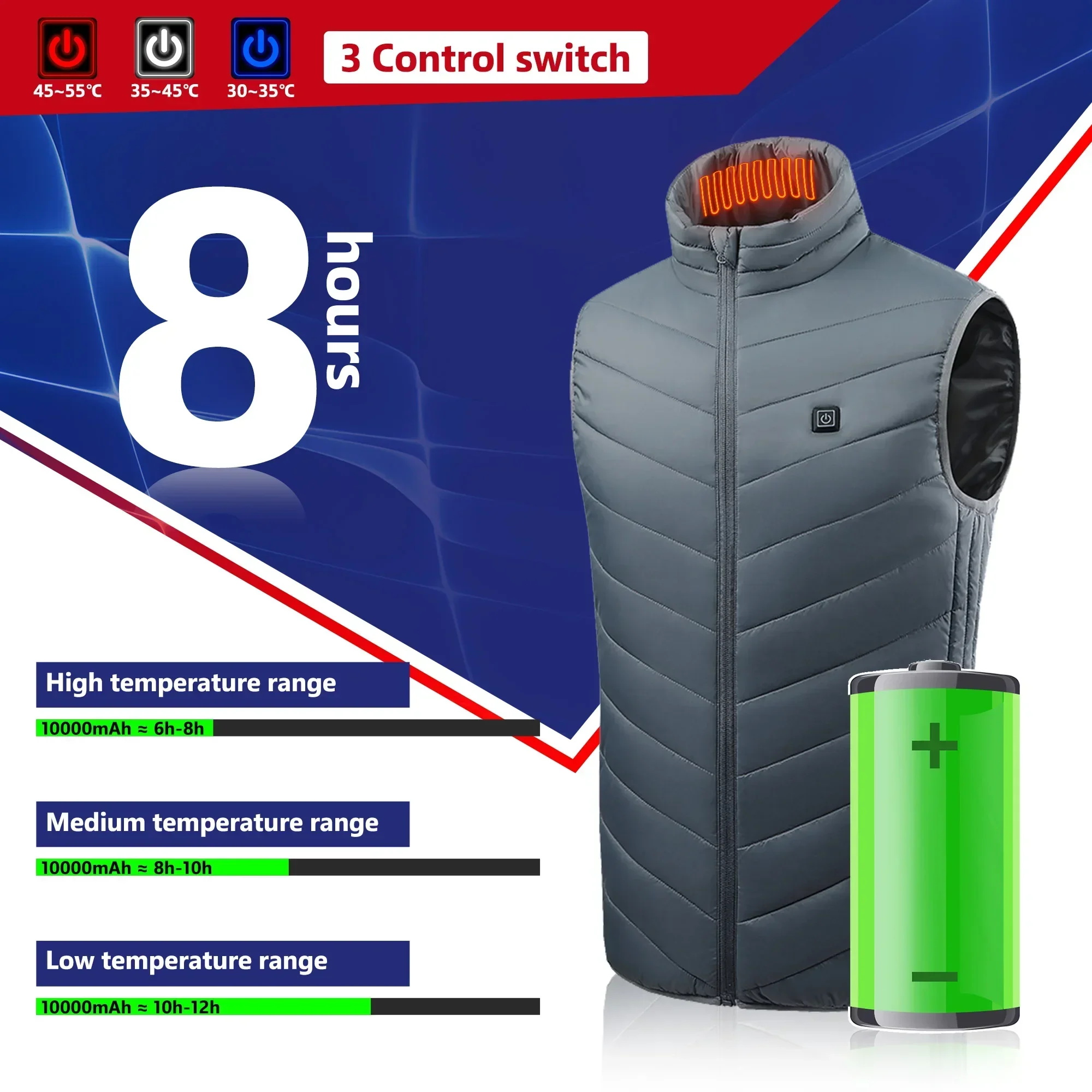 21 Heated Vest Electric Heated - огляд і ціна Outdoor Power Pedestal
