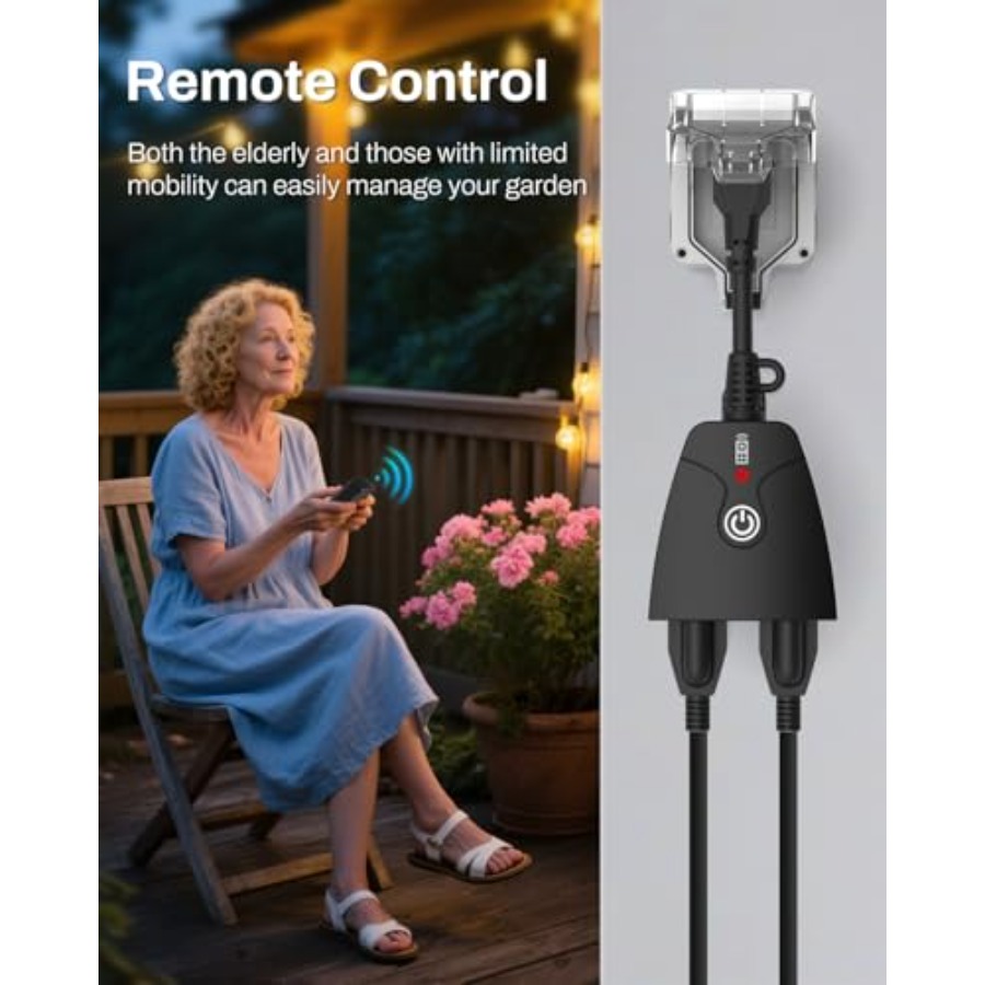 Outdoor Wireless Remote Contro - огляд і ціна Outdoor Power Outlet With Remote Control