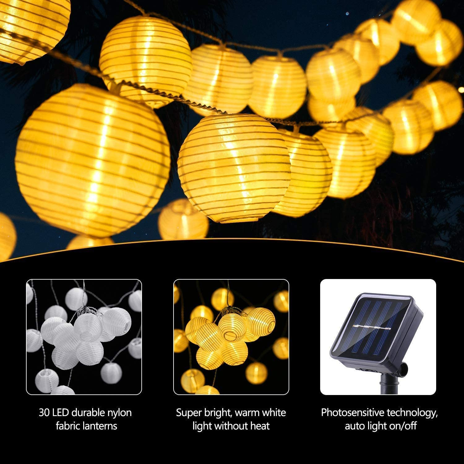 LED Solar Lantern String Light - огляд і ціна Outdoor Power For Wedding